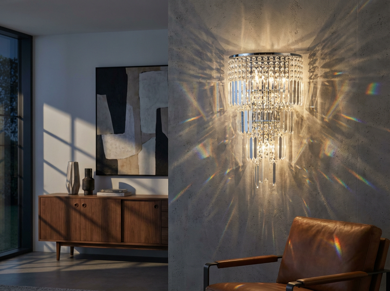 Crystal Prism Wall Lamp